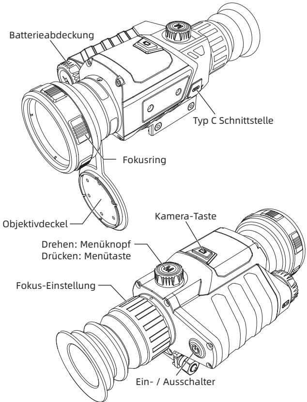 Guide DR Digital Day & Night Vision Riflescope - - Vorstellung der Produktkomponenten - - 1