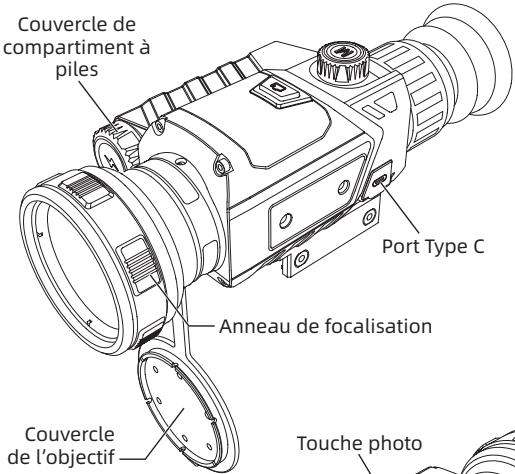 Guide DR Digital Day & Night Vision Riflescope - - Description des composants du produit  - - 1