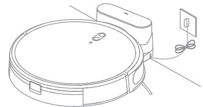 DREAME R2380C - Coloque el robot en la base de carga para cargarlo - 1