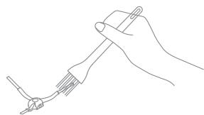 DREAME R2380C - Limpie el cepillo lateral - 1