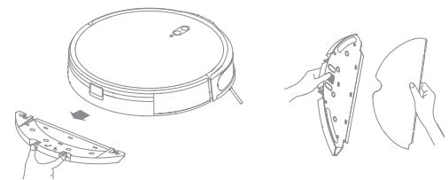 DREAME R2380C - Limpie la almohadilla de trapeado - 1