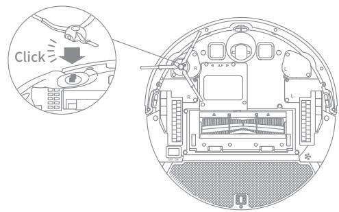 DREAME M1 - Install the side brush - 1