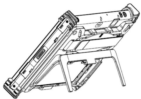 Advantech MIT-W102 - A.2.4.1 Attaching the Adjustable Stand - 4