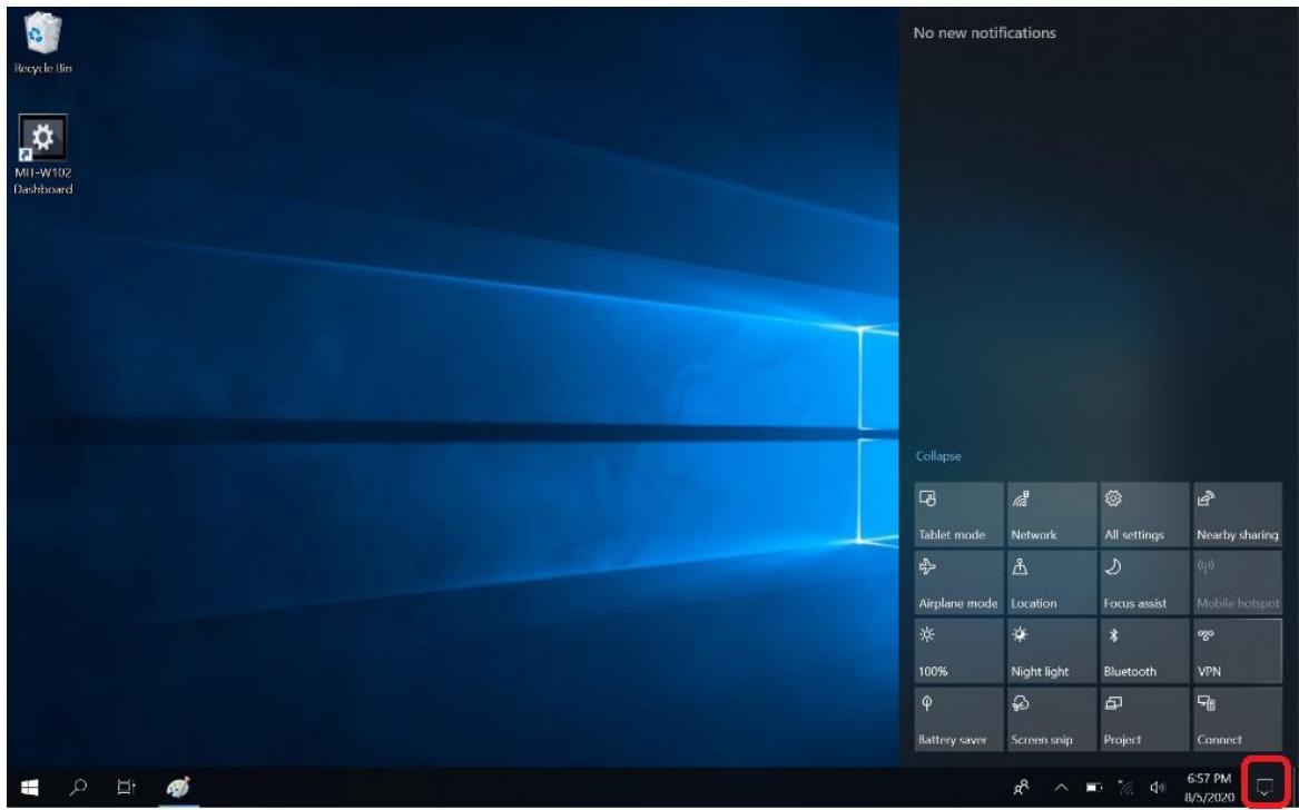 Advantech MIT-W102 - Adjusting Screen Brightness - 1