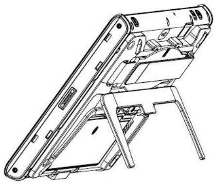 Advantech MIT-W102 - A.2.4.1 Attaching the Adjustable Stand - 3