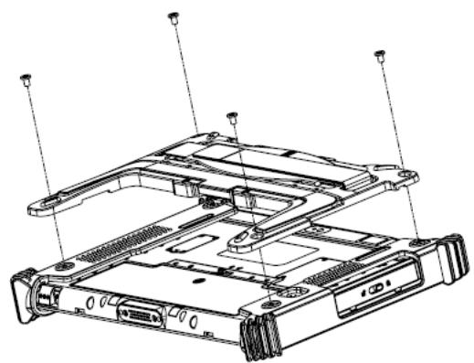 Advantech MIT-W102 - A.2.4.1 Attaching the Adjustable Stand - 2