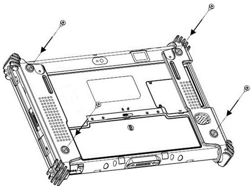 Advantech MIT-W102 - A.2.5.1 Installing the Rubber Bumpers - 2