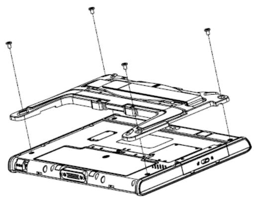 Advantech MIT-W102 - A.2.4.1 Attaching the Adjustable Stand - 1