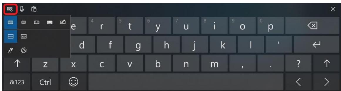 Advantech MIT-W102 - a. To use handwriting, tap upper left button of On-Screen Keyboard. - 1