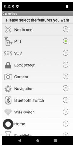 NOKIA HHRA501a - PTT/ customize keys - 1