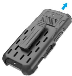NOKIA HHRA501a - Install and disassemble the Waist clip - 2