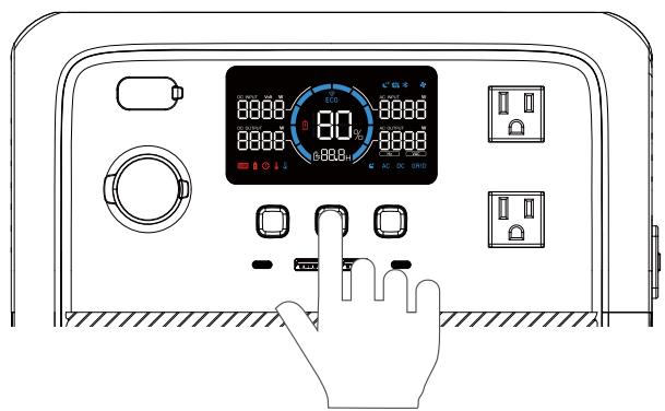BLUETTI AC70P - Power ON/OFF - 1