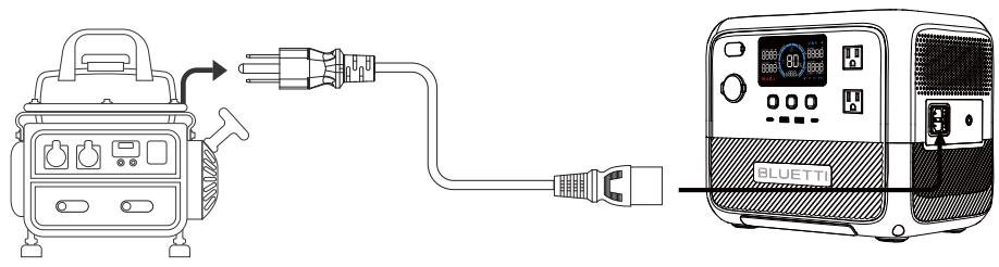 BLUETTI AC70P - Generator Charging - 1
