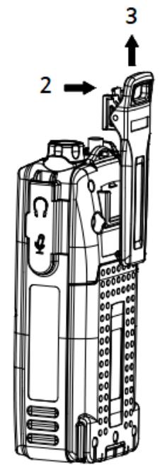 MAXON DX-7100 - Belt Clip Installation and Removal - 2
