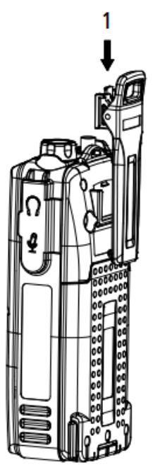 MAXON DX-7400 - Belt Clip Installation and Removal - 1