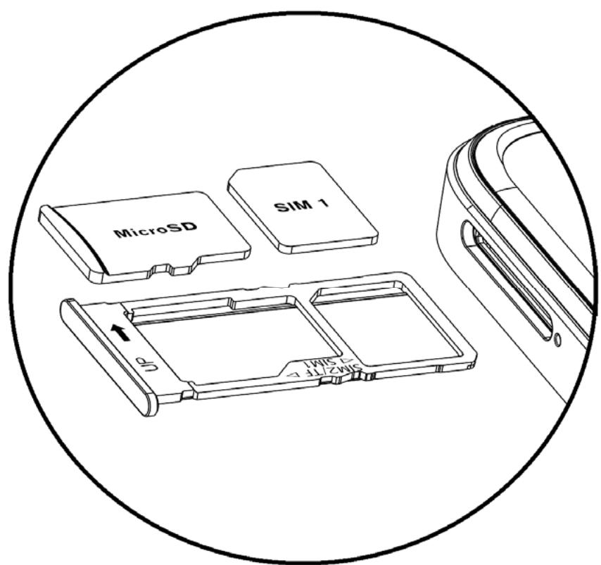BLU G43 - Installation de la carte SIM - 1