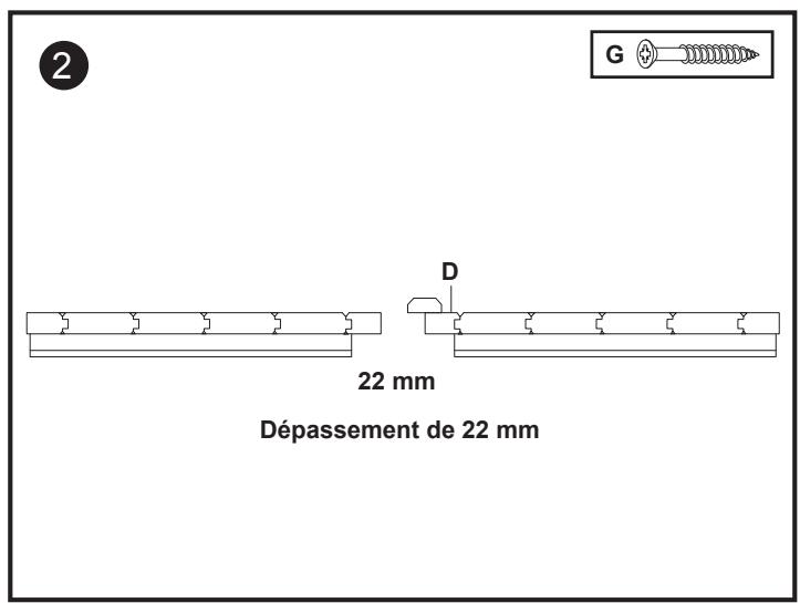 BRICO DEPOT Volet battant 2 vantaux - Découpe et fixation du couvre-joint - 2