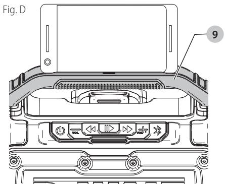 DEWALT DCR010 - Handle/Mobile Phone Cradle (Fig. D) - 2