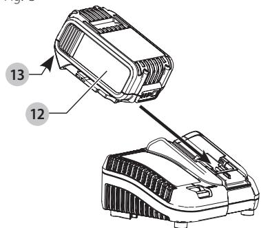 DEWALT DCR010 - Charging a Battery (Fig. C) - 1