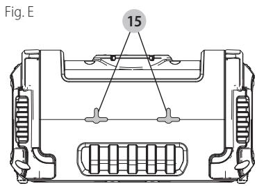 DEWALT DCR010 - Mounting the Speaker (Fig. E) - 1