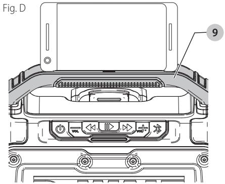 DEWALT DCR010 - Poignée/Support pour apparéil mobile (Fig. D) - 2