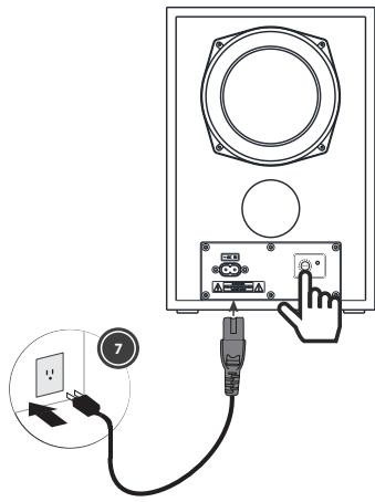 SHARP HT-SBW192 - Disconnecting the subwoofer and sound bar: - 1