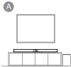 SHARP HT-SBW192 - ■ Placement - 1