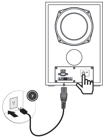 SHARP HT-SBW192 - Desconectar el subwoofer y la barra de sonido: - 1