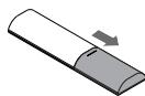 SHARP HT-SB117 - Fitting or replacing the remote control battery - 1