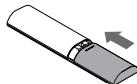 SHARP HT-SB117 - Fitting or replacing the remote control battery - 3