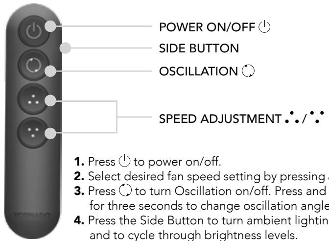 Vornado ARA - REMOTE FUNCTIONS - 1