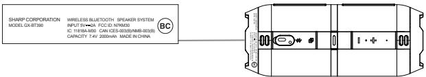 SHARP GX-BT390 - Precauciones (continuación) - 1