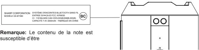 SHARP GX-BT390 - Précautions (suite) - 1