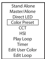 Cameo CLPB600IPG2 - STAND-ALONE-BETRIEBSART COLOR PRESET - 2