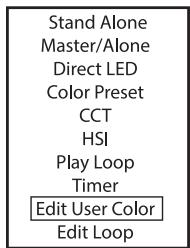 Cameo CLPB600IPG2 - ÉDITION DE PRESETS UTILISATEUR (Edit User Color) - 2