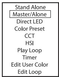 Cameo CLPB600IPG2 - MODE AUTONOME MENU MASTER / ALONE - 2