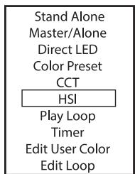 Cameo CLPB600IPG2 - STAND-ALONE-BETRIEBSART HSI (Hue - Saturation - Intensity) - 2