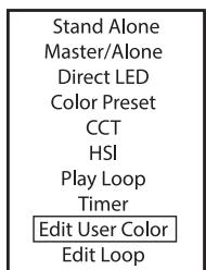 Cameo CLPB600IPG2 - EDITING USER-PRESETS (Edit User Color) - 2