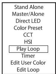 Cameo CLPB600IPG2 - STAND-ALONE OPERATION MODE PLAY LOOP (8-step colour sequences 1 - 8) - 2