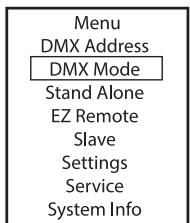 Cameo CLPB600IPG2 - DMX-Betriebsarten mit DMX-Delay-Kanal - 1
