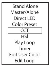 Cameo CLPB600IPG2 - STAND-ALONE-BETRIEBSART CCT (Correlated Color Temperature) - 2