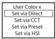 Cameo CLPB600IPG2 - EDITING USER-PRESETS (Edit User Color) - 4