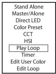 Cameo CLPB600IPG2 - MODE AUTONOME PLAY LOOP (Sequences de couleurs en 8 étapes 1 - 8) - 2