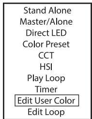 Cameo CLPB600IPG2 - USER-PRESETS EDITIEREN (Edit User Color) - 2