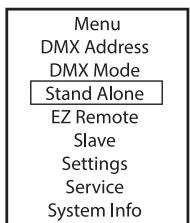 Cameo CLPB600IPG2 - DMX-Betriebsarten mit DMX-Delay-Kanal - 5