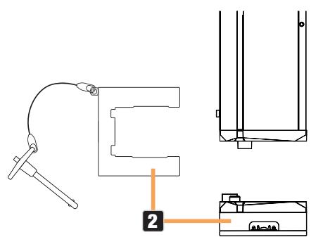 Cameo CLPB600IPG2 - MONTAGE VERTICAL AU SOL - 2