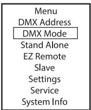 Cameo CLPB600IPG2 - DMX modes with DMX delay channel - 1