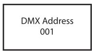 Cameo CLPB600IPG2 - RéGLAGE DE L'ADRESSE DE DÉPART DMX (DMX Address) - 3