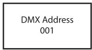 Cameo CLPB600IPG2 - SETTING DMX START ADDRESS (DMX address) - 3