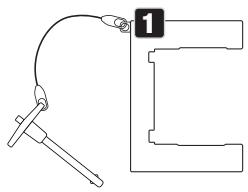 Cameo CLPB600IPG2 - SENKRECHTE BODENMONTAGE - 1
